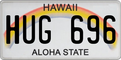 HI license plate HUG696