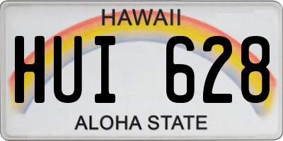 HI license plate HUI628