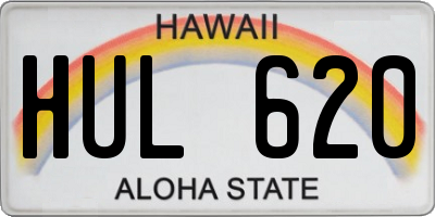 HI license plate HUL620