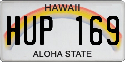HI license plate HUP169