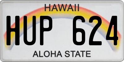 HI license plate HUP624