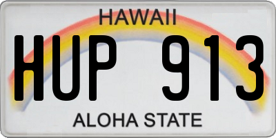 HI license plate HUP913