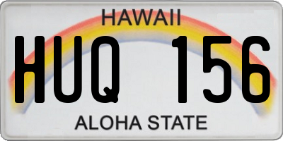 HI license plate HUQ156