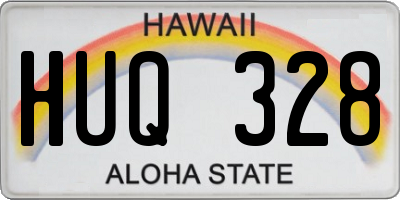 HI license plate HUQ328