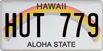 HI license plate HUT779