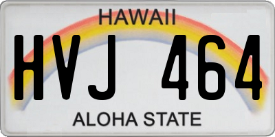 HI license plate HVJ464