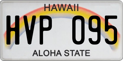 HI license plate HVP095