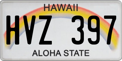 HI license plate HVZ397