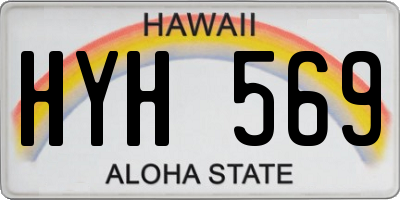 HI license plate HYH569