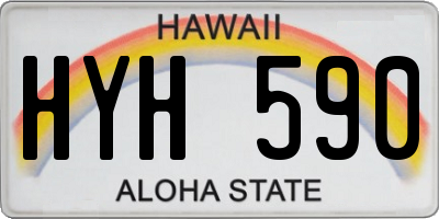 HI license plate HYH590