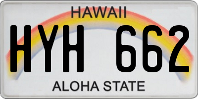 HI license plate HYH662