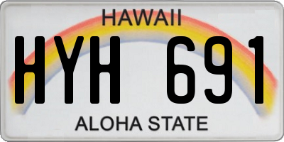 HI license plate HYH691
