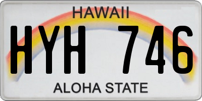 HI license plate HYH746