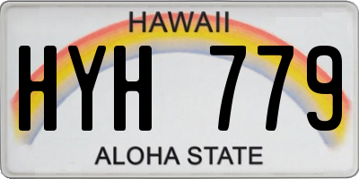 HI license plate HYH779