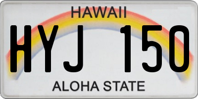 HI license plate HYJ150