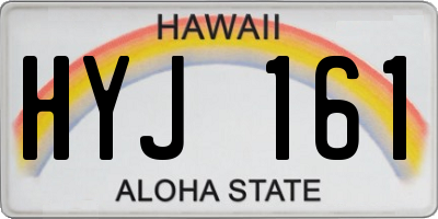 HI license plate HYJ161