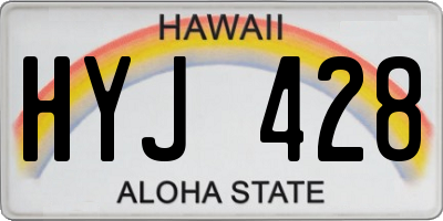 HI license plate HYJ428