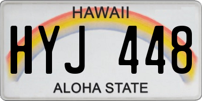HI license plate HYJ448
