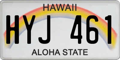 HI license plate HYJ461