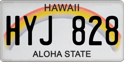 HI license plate HYJ828