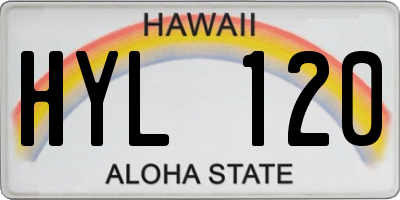 HI license plate HYL120