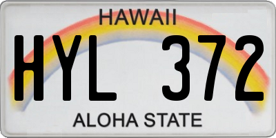 HI license plate HYL372