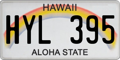 HI license plate HYL395