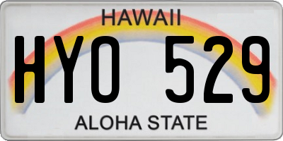 HI license plate HYO529