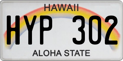HI license plate HYP302