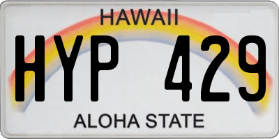 HI license plate HYP429