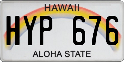 HI license plate HYP676
