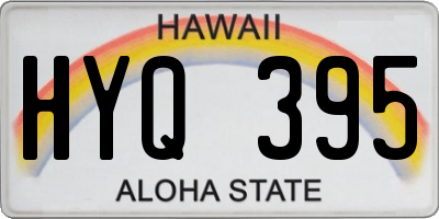 HI license plate HYQ395
