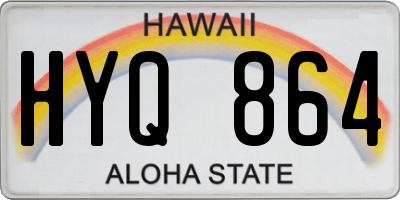 HI license plate HYQ864