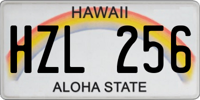 HI license plate HZL256