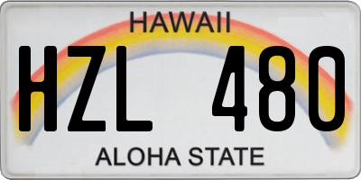 HI license plate HZL480