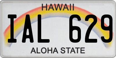 HI license plate IAL629