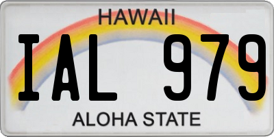 HI license plate IAL979