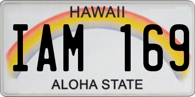 HI license plate IAM169