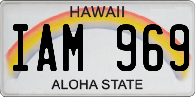 HI license plate IAM969