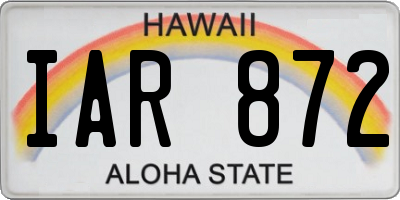 HI license plate IAR872