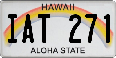 HI license plate IAT271
