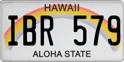 HI license plate IBR579
