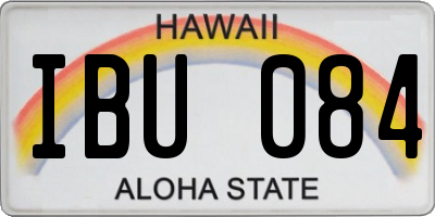 HI license plate IBU084