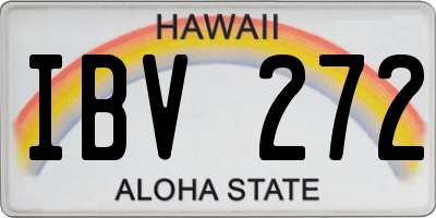 HI license plate IBV272