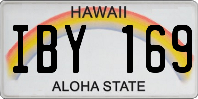 HI license plate IBY169