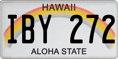 HI license plate IBY272