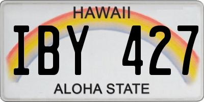 HI license plate IBY427