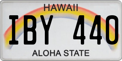 HI license plate IBY440