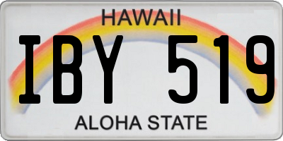 HI license plate IBY519