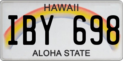 HI license plate IBY698